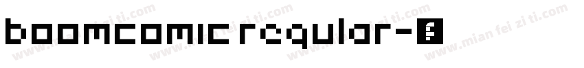 boomcomic regular字体转换